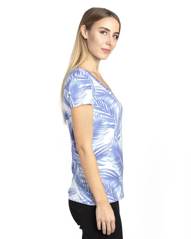 Threadfast Apparel Ladies' Ultimate CVC V-Neck T-Shirt — view 25