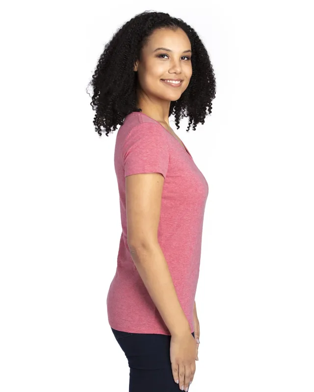 Threadfast Apparel Ladies' Ultimate CVC V-Neck T-Shirt — view 28