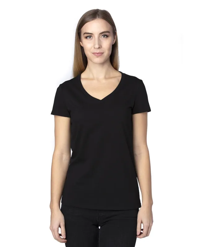 Threadfast Apparel Ladies' Ultimate CVC V-Neck T-Shirt — view 30