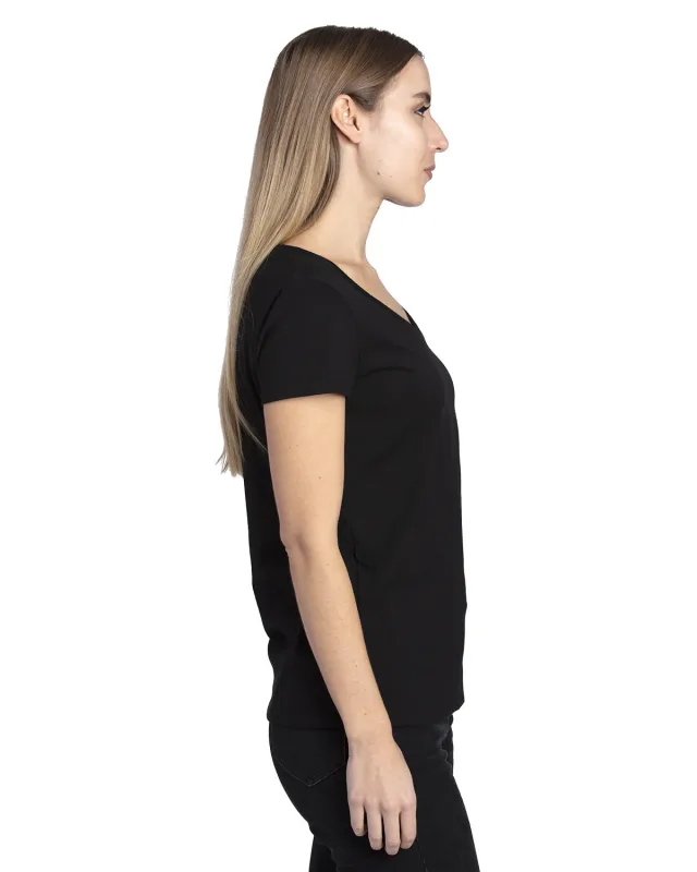 Threadfast Apparel Ladies' Ultimate CVC V-Neck T-Shirt — view 31