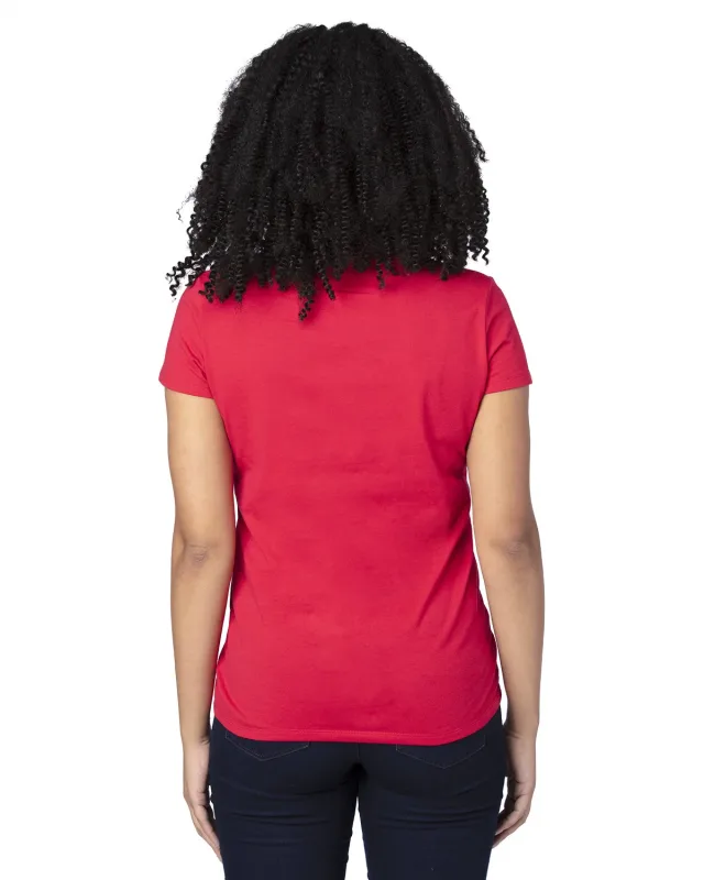 Threadfast Apparel Ladies' Ultimate CVC V-Neck T-Shirt — view 32