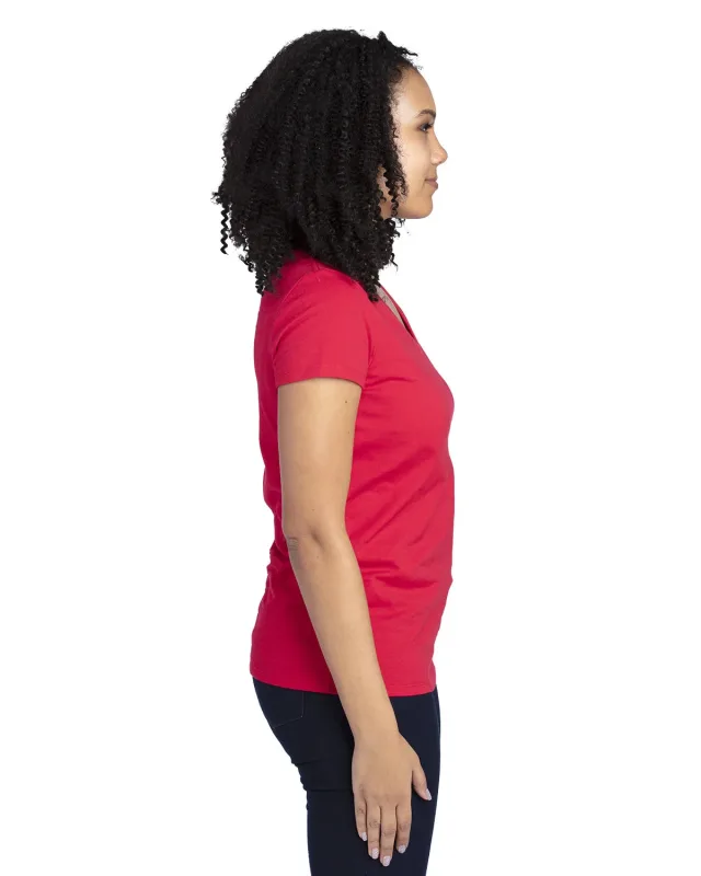 Threadfast Apparel Ladies' Ultimate CVC V-Neck T-Shirt — view 34