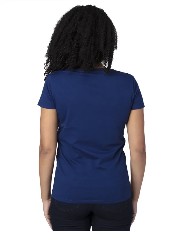 Threadfast Apparel Ladies' Ultimate CVC V-Neck T-Shirt — view 35
