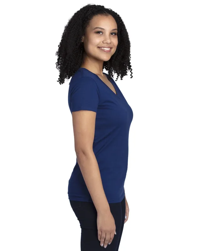 Threadfast Apparel Ladies' Ultimate CVC V-Neck T-Shirt — view 37