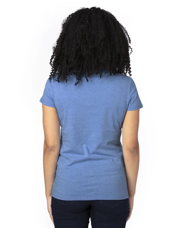 Threadfast Apparel Ladies' Ultimate CVC V-Neck T-Shirt — view 38
