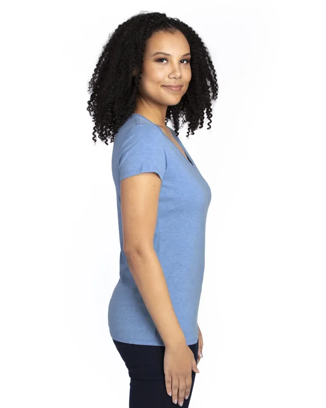 Threadfast Apparel Ladies' Ultimate CVC V-Neck T-Shirt — view 40