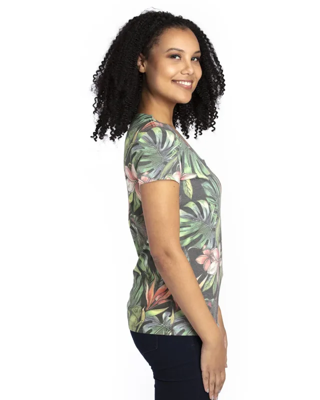 Threadfast Apparel Ladies' Ultimate CVC V-Neck T-Shirt — view 46