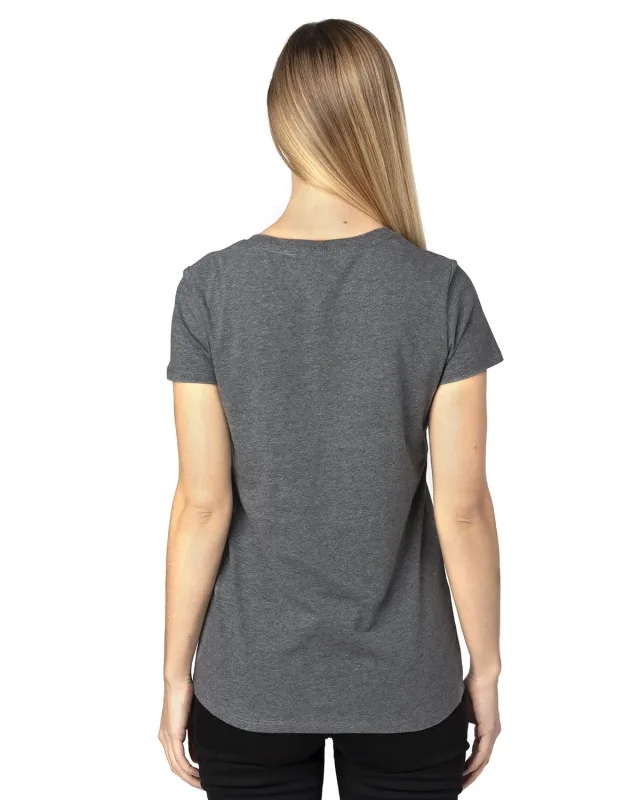 Threadfast Apparel Ladies' Ultimate CVC V-Neck T-Shirt — view 47