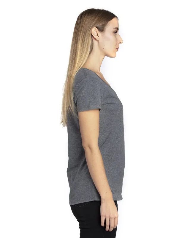 Threadfast Apparel Ladies' Ultimate CVC V-Neck T-Shirt — view 49
