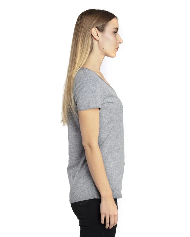 Threadfast Apparel Ladies' Ultimate CVC V-Neck T-Shirt — view 6