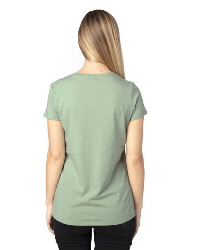 Threadfast Apparel Ladies' Ultimate CVC V-Neck T-Shirt — view 7