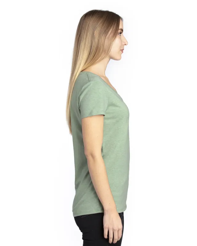 Threadfast Apparel Ladies' Ultimate CVC V-Neck T-Shirt — view 9