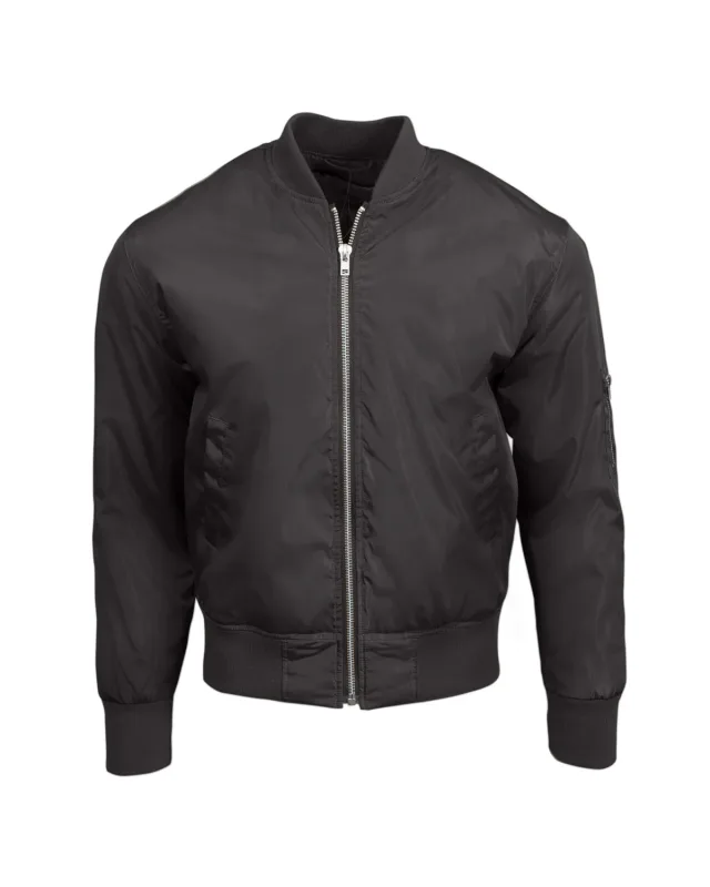 Threadfast Apparel Unisex Bomber Jacket — view 10