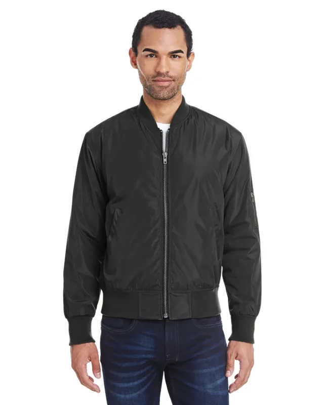 Threadfast Apparel Unisex Bomber Jacket — view 17