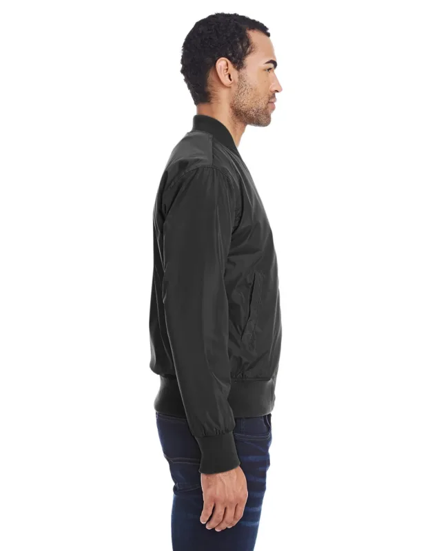Threadfast Apparel Unisex Bomber Jacket — view 21
