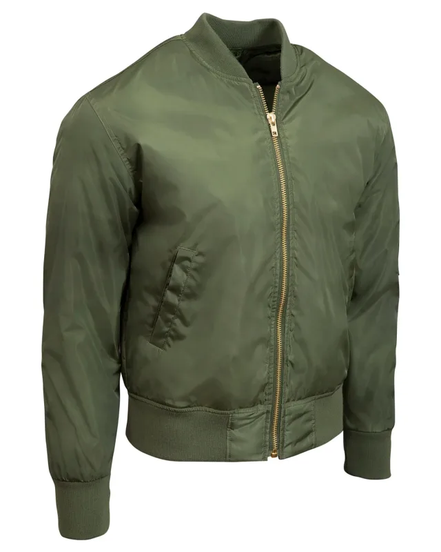 Threadfast Apparel Unisex Bomber Jacket — view 4