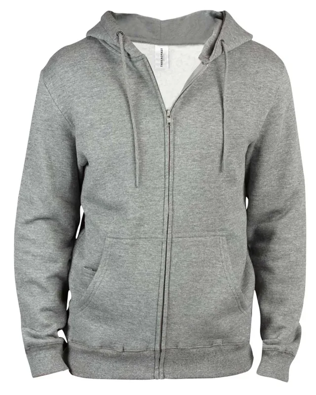 Threadfast Apparel Unisex Ultimate Fleece Full-Zip Hooded Sweatshirt — view 11