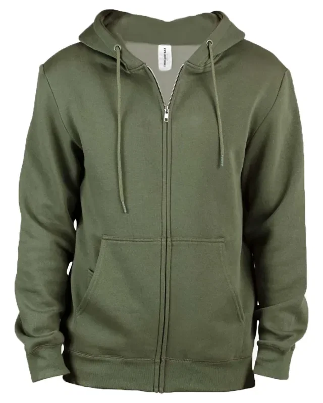 Threadfast Apparel Unisex Ultimate Fleece Full-Zip Hooded Sweatshirt — view 7