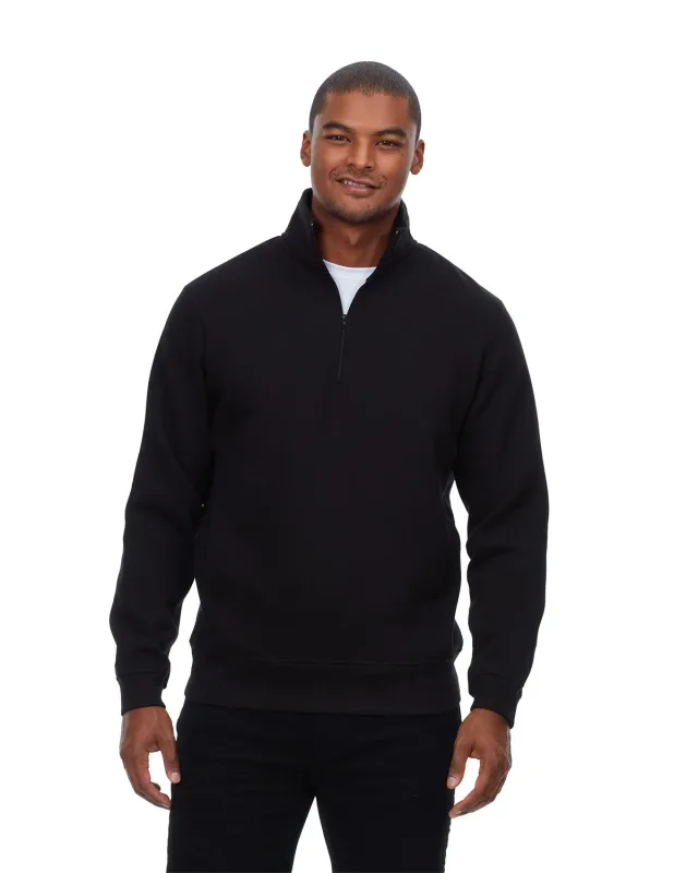 Threadfast Apparel Unisex Ultimate Fleece Quarter-Zip Sweatshirt — view 10
