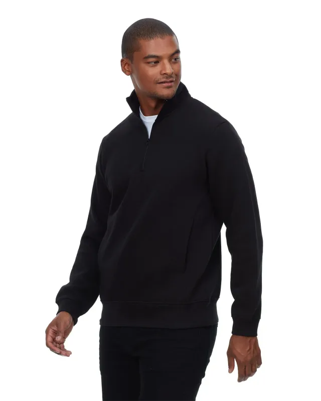 Threadfast Apparel Unisex Ultimate Fleece Quarter-Zip Sweatshirt — view 11