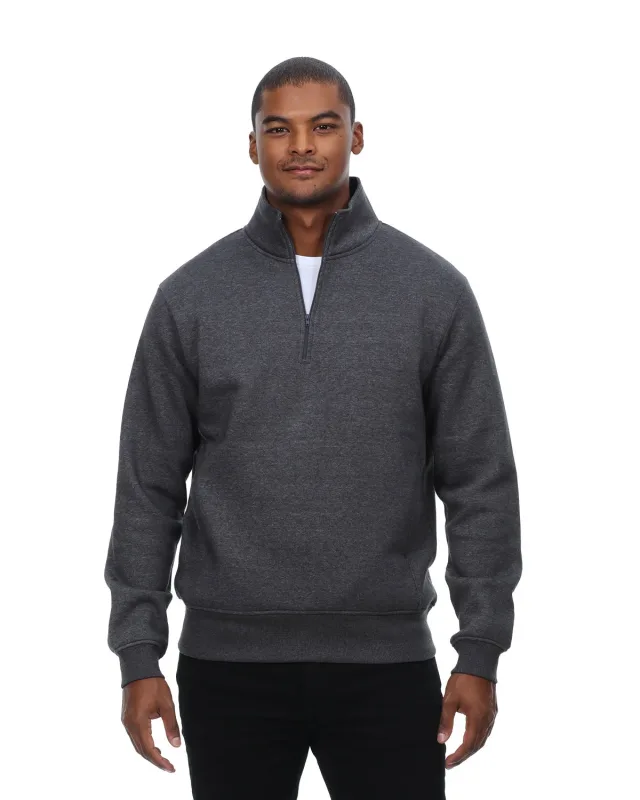 Threadfast Apparel Unisex Ultimate Fleece Quarter-Zip Sweatshirt — view 18