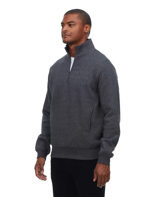 Threadfast Apparel Unisex Ultimate Fleece Quarter-Zip Sweatshirt — view 19