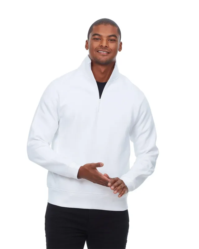 Threadfast Apparel Unisex Ultimate Fleece Quarter-Zip Sweatshirt — view 2