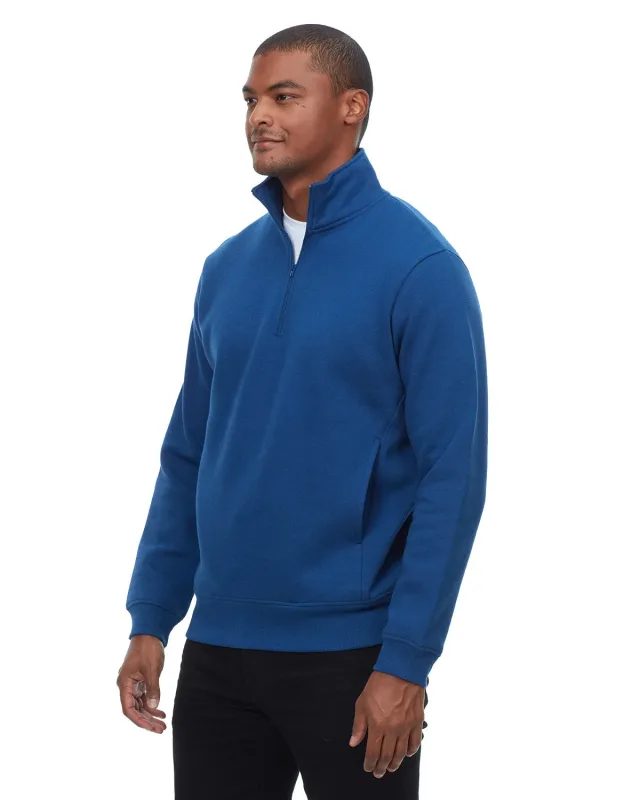Threadfast Apparel Unisex Ultimate Fleece Quarter-Zip Sweatshirt — view 7