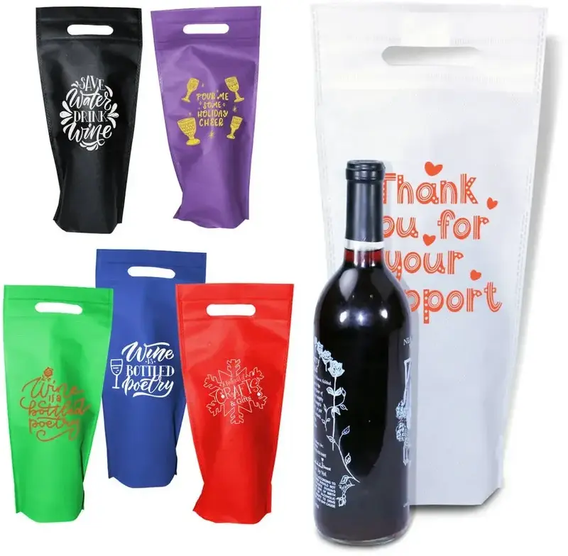 Eco Promotional Single Bottle Wine Bag with Your Logo