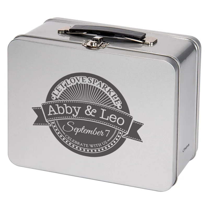 Imprinted Throwback Tin Lunch Box — view 8