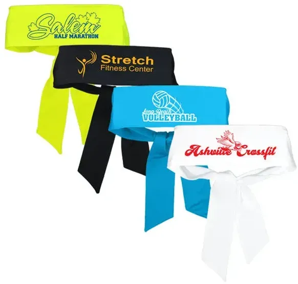 Customizable Tie Back Headbands for Promotions and Events