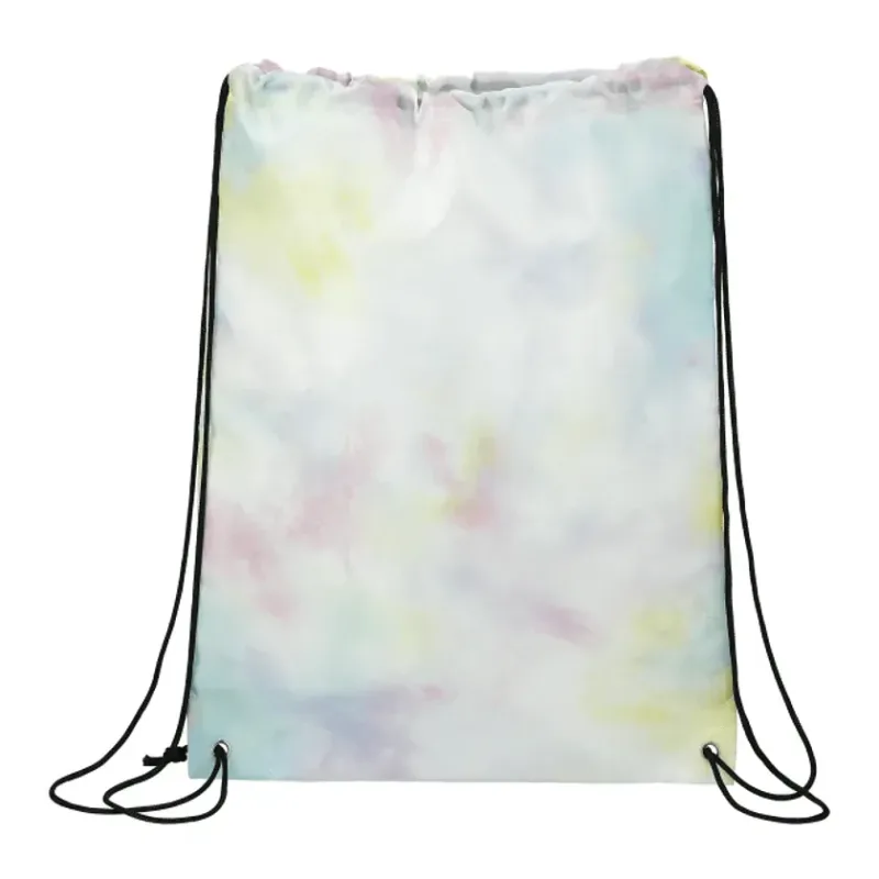 Custom Tie-Dyed Drawstring Bag — view 5