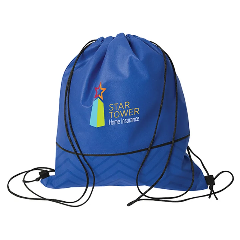 Tonal Non Woven Drawstring Bag — view 4