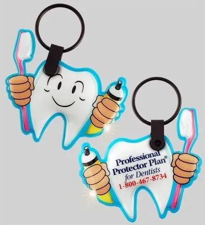 Tooth Color-A-Shape Keyring Light