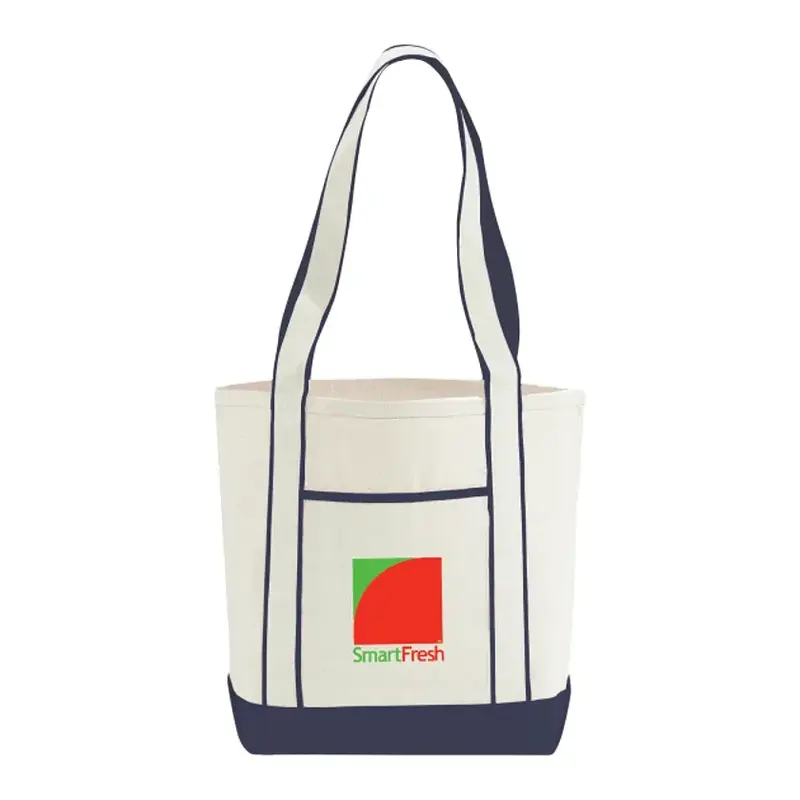 Personalized Cotton Canvas Boat Tote - 10oz