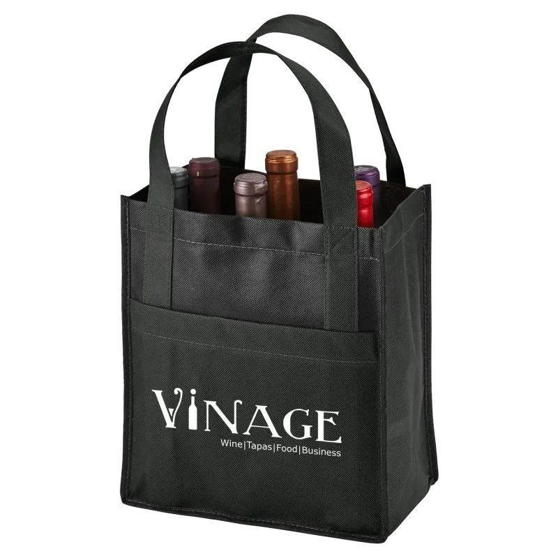 Personalized Toscana Wine Tote - 6 Bottle — view 3