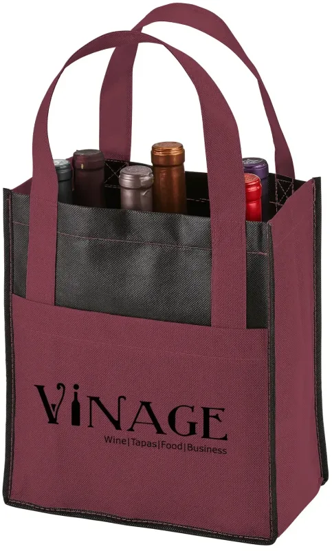 Personalized Toscana Wine Tote - 6 Bottle — view 5