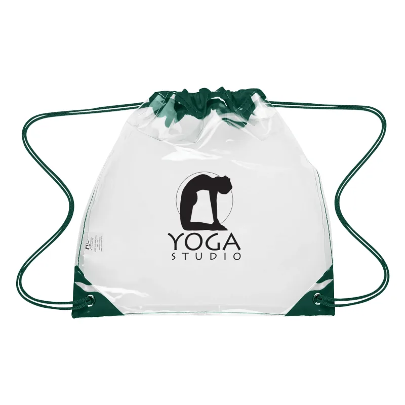 Touchdown Clear EVA Drawstring Backpack — view 5