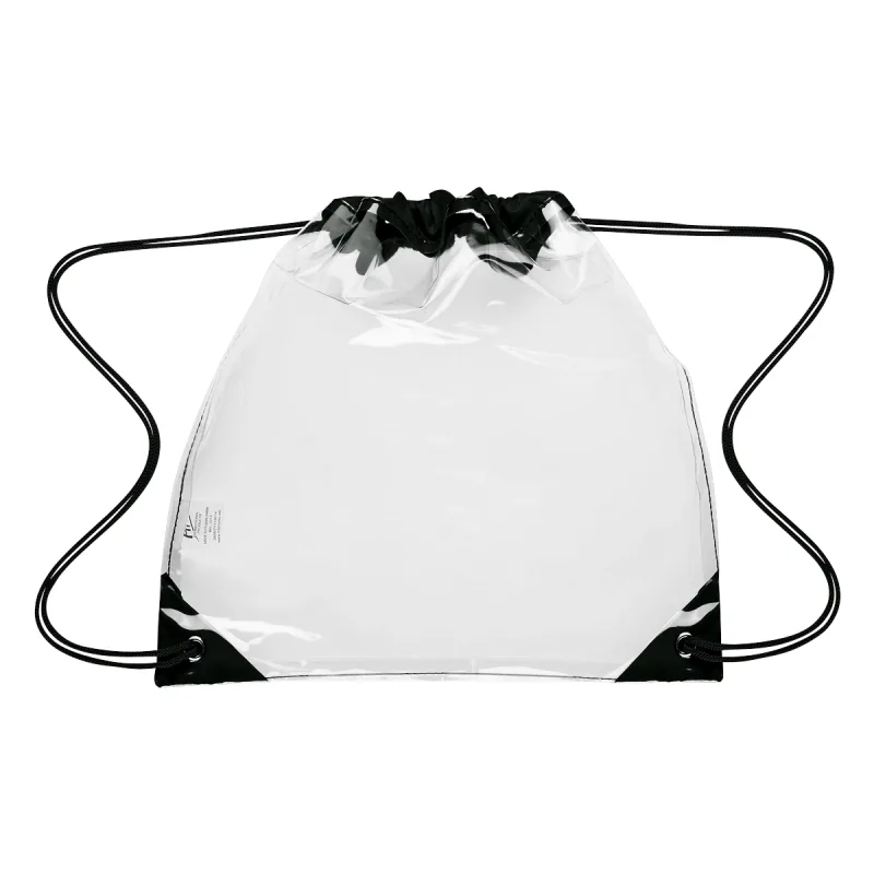 Touchdown Clear EVA Drawstring Backpack — view 7