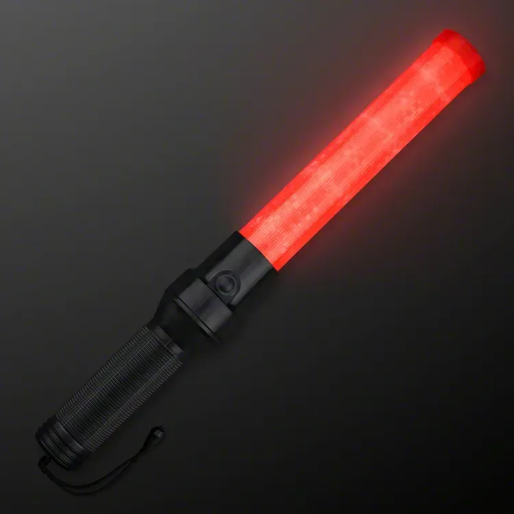 Traffic Safety Light Wand 16" LED Red Baton — view 3