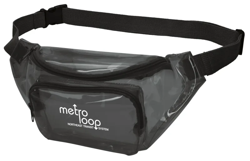 Translucent PVC Fanny Pack (Dual Zippers & Adjustable Strap) — view 3
