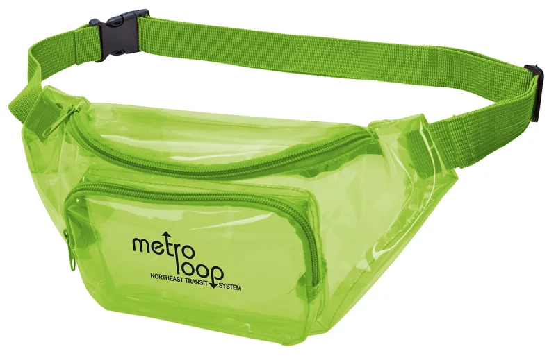 Translucent PVC Fanny Pack (Dual Zippers & Adjustable Strap) — view 5