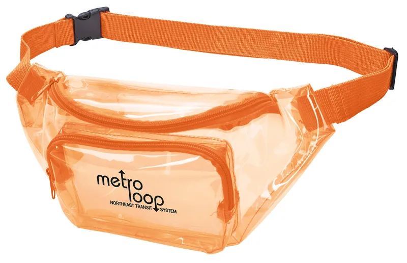 Translucent PVC Fanny Pack (Dual Zippers & Adjustable Strap) — view 6