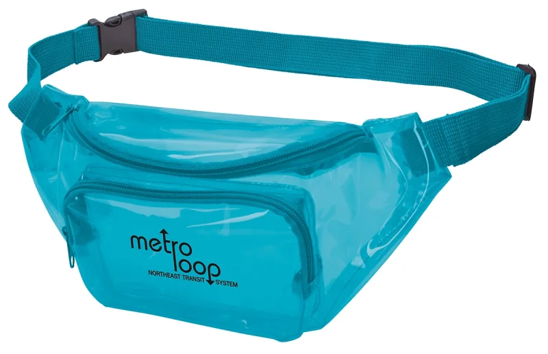 Translucent PVC Fanny Pack (Dual Zippers & Adjustable Strap) — view 7