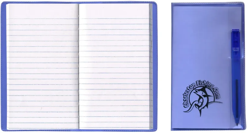 Personalized Translucent Vinyl Cover Tally Book with Flat Matching Pen — view 6