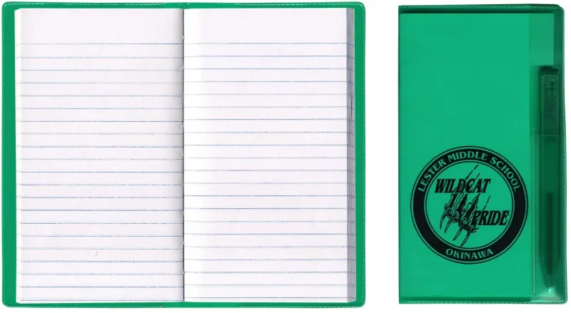 Personalized Translucent Vinyl Cover Tally Book with Flat Matching Pen — view 8
