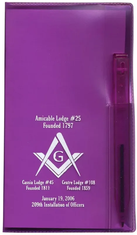 Translucent Vinyl Planner Set with Matching Pen. — view 4