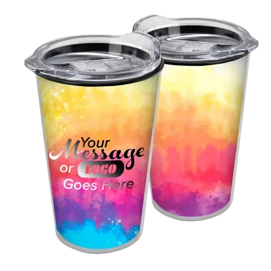 Transparent Tumbler with Slider Lid and Full-Color Paper Insert (14 oz.) — view 10