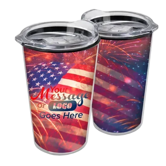 Transparent Tumbler with Slider Lid and Full-Color Paper Insert (14 oz.) — view 12