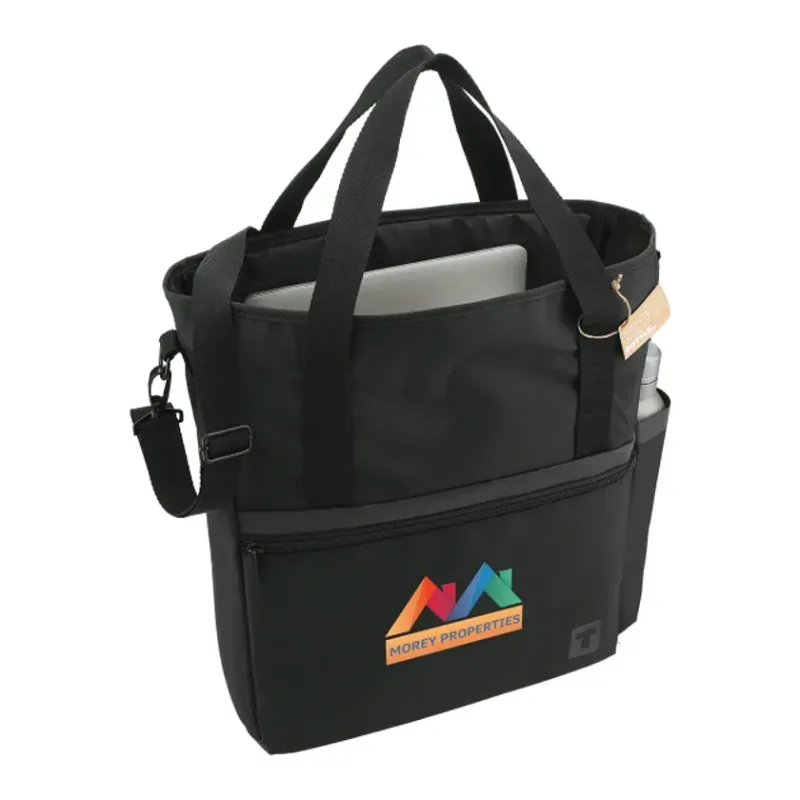 Custom Tranzip EcoSmart® Recycled Computer Tote — view 7